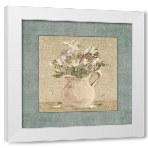 Cottage Bouquet IV White Modern Wood Framed Art Print by Blum, Cheri