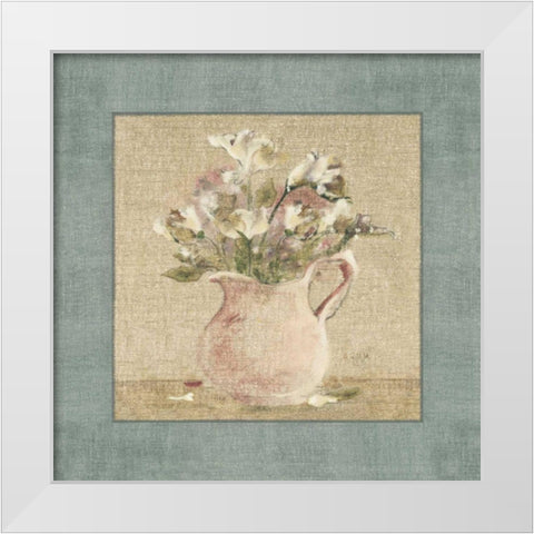 Cottage Bouquet IV White Modern Wood Framed Art Print by Blum, Cheri