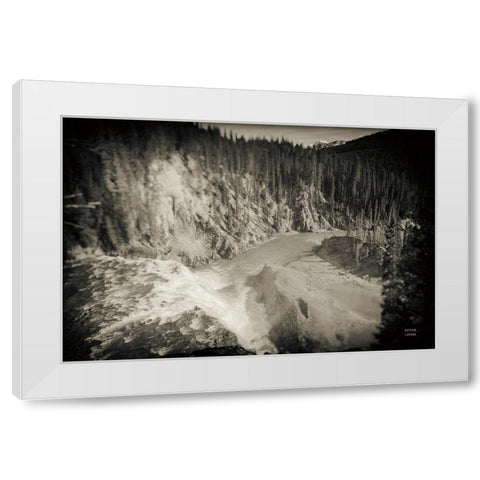 Approaching Vintage White Modern Wood Framed Art Print by Larson, Nathan