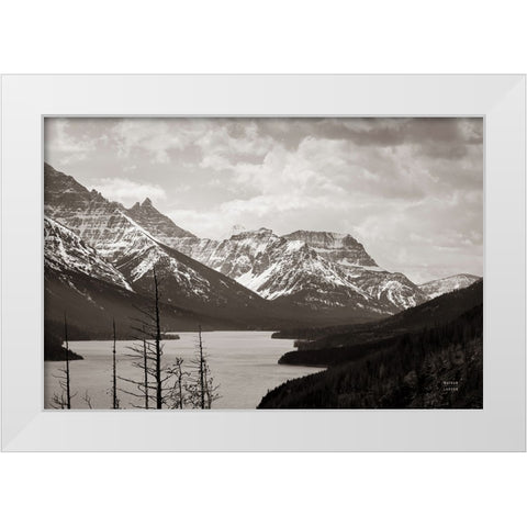 Spring Range White Modern Wood Framed Art Print by Larson, Nathan