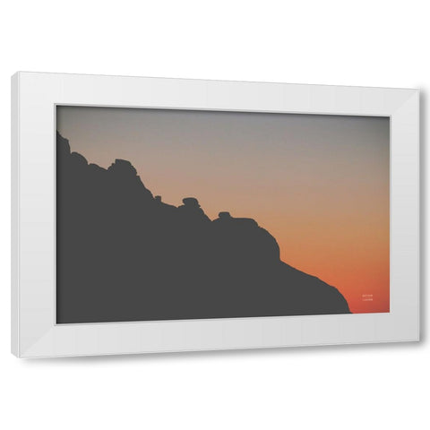 Make Me Your Sunset II White Modern Wood Framed Art Print by Larson, Nathan