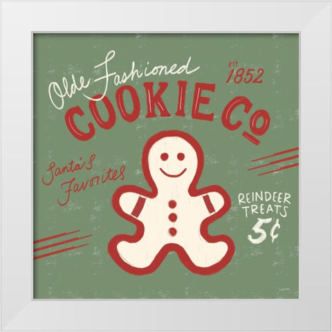 Christmas Nostalgia IV White Modern Wood Framed Art Print by York, Leah