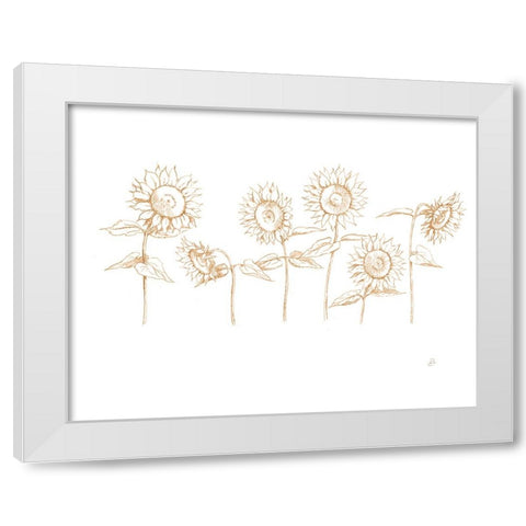 Sunshine Seeds III White Modern Wood Framed Art Print by Brissonnet, Daphne