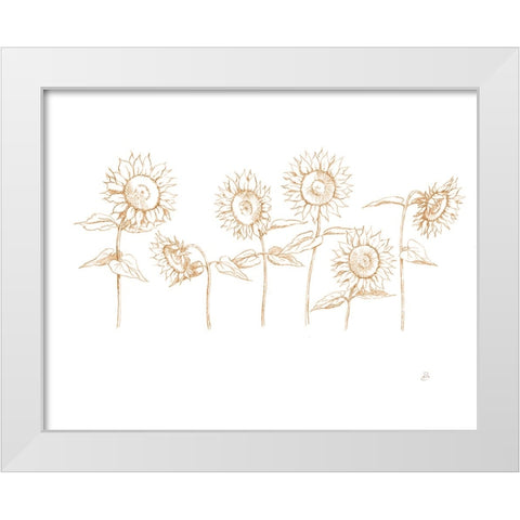 Sunshine Seeds III White Modern Wood Framed Art Print by Brissonnet, Daphne