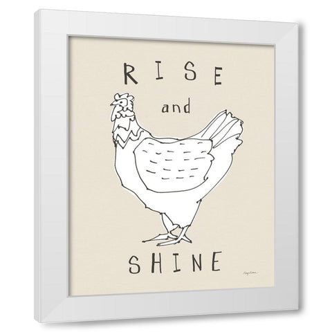 Roost II White Modern Wood Framed Art Print by Tillmon, Avery