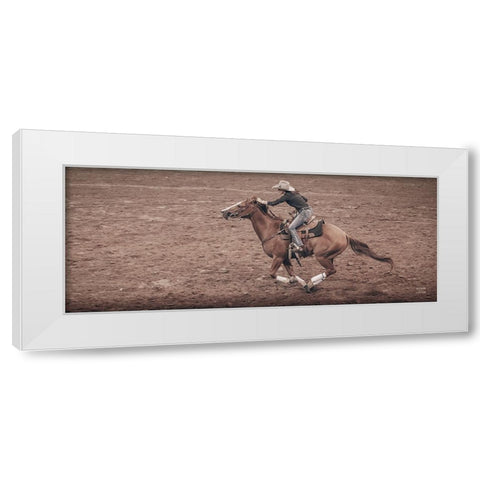 Rodeo II White Modern Wood Framed Art Print by Larson, Nathan
