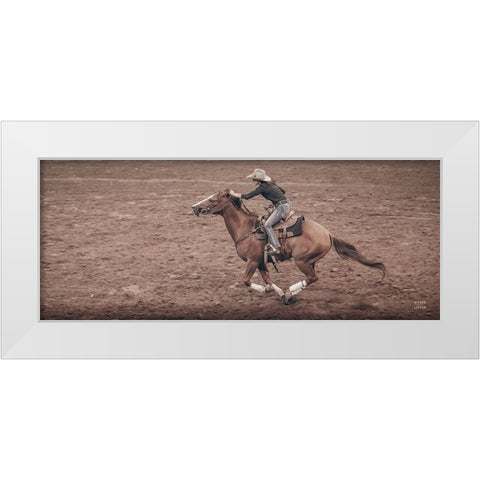 Rodeo II White Modern Wood Framed Art Print by Larson, Nathan