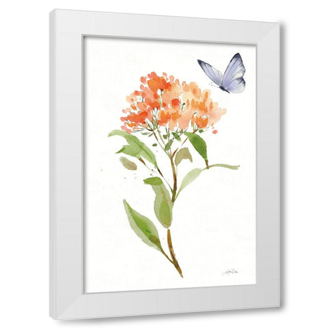 Wild for Wildflowers II White Modern Wood Framed Art Print by Pete, Katrina