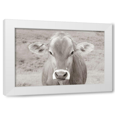 Dairy Barn Neutral White Modern Wood Framed Art Print by Larson, Nathan