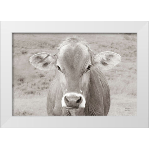 Dairy Barn Neutral White Modern Wood Framed Art Print by Larson, Nathan