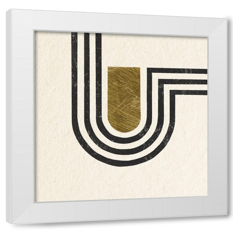 Path I White Modern Wood Framed Art Print by Hershey, Moira