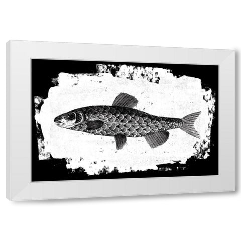 Fish II White Modern Wood Framed Art Print by Adams, Sarah