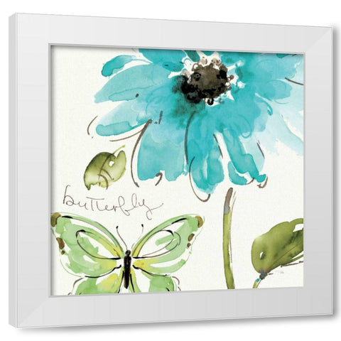 Morning Dew II White Modern Wood Framed Art Print by Pela Studio