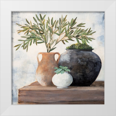 Calm Still Life Dark II White Modern Wood Framed Art Print by Purinton, Julia
