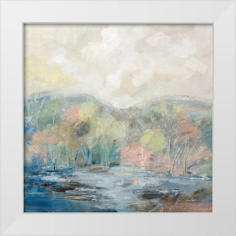 Spring Tale White Modern Wood Framed Art Print by Vassileva, Silvia