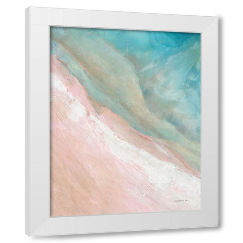 Cove Diptych I White Modern Wood Framed Art Print by Nai, Danhui