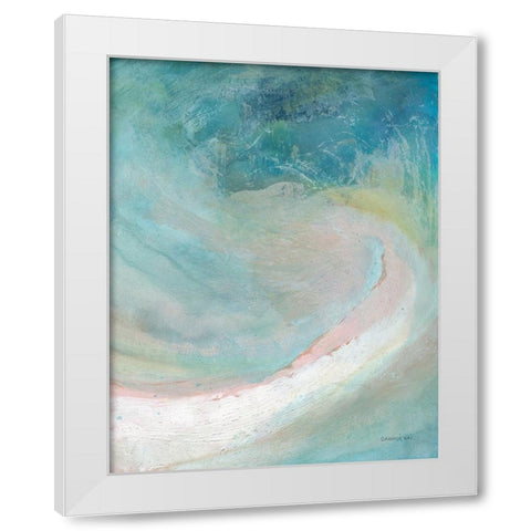 Cove Diptych II White Modern Wood Framed Art Print by Nai, Danhui