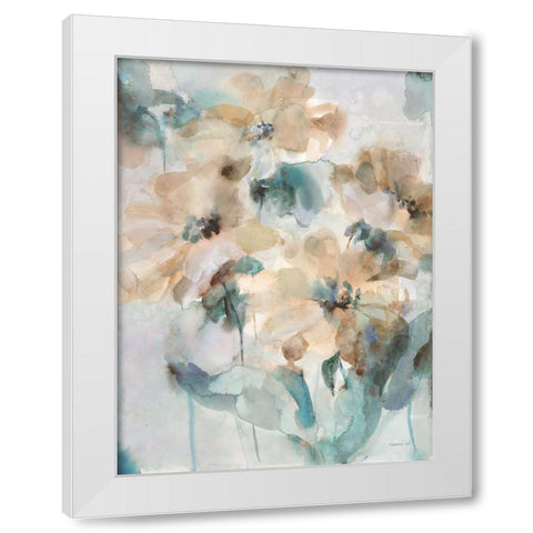 Sensation III White Modern Wood Framed Art Print by Nai, Danhui