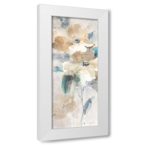 Sensation V White Modern Wood Framed Art Print by Nai, Danhui