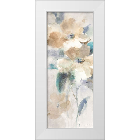 Sensation V White Modern Wood Framed Art Print by Nai, Danhui