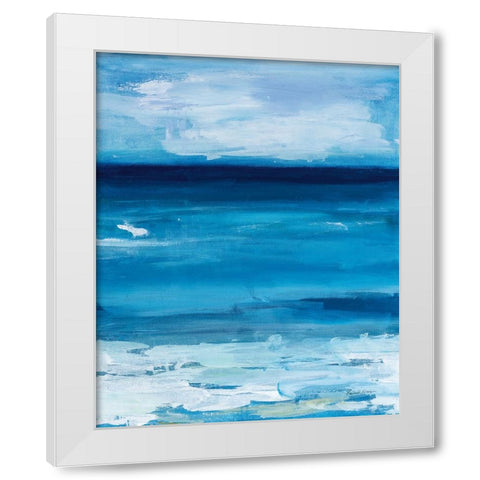 Ocean Life White Modern Wood Framed Art Print by Munger, Pamela