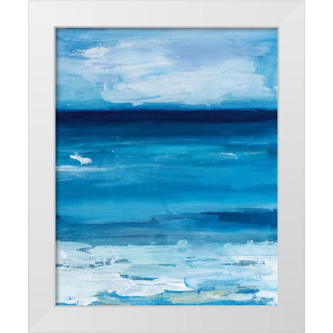 Ocean Life White Modern Wood Framed Art Print by Munger, Pamela