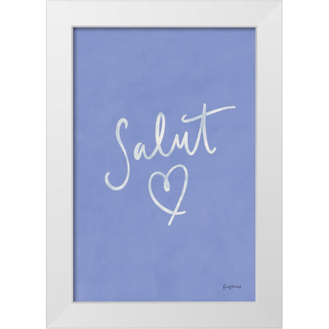French Phrases I White Modern Wood Framed Art Print by Thorns, Becky