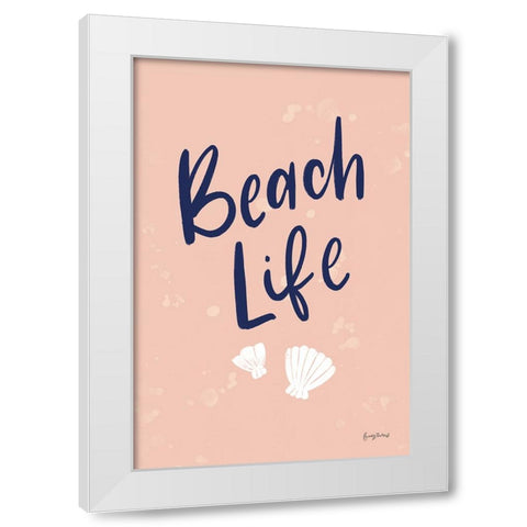 Just Beachy II White Modern Wood Framed Art Print by Thorns, Becky