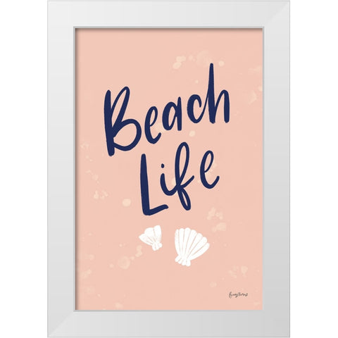 Just Beachy II White Modern Wood Framed Art Print by Thorns, Becky