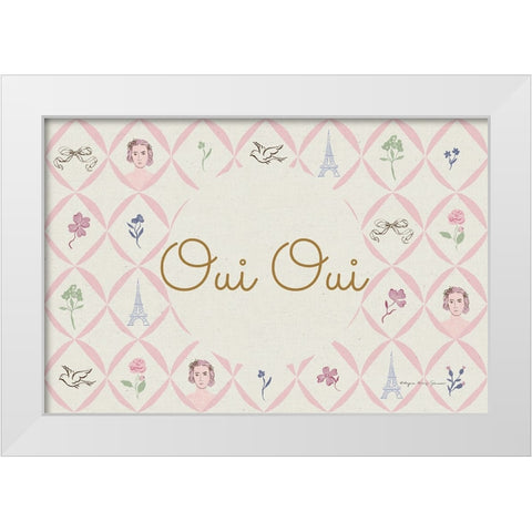 French Garden IV White Modern Wood Framed Art Print by Kucwaj-Tybur, Kasia