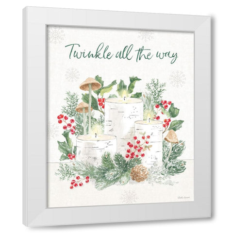 Christmas Charm IV White Modern Wood Framed Art Print by Grove, Beth