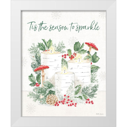 Christmas Charm V White Modern Wood Framed Art Print by Grove, Beth