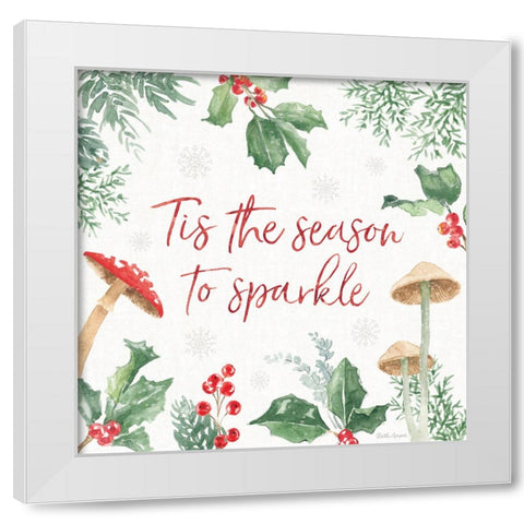 Christmas Charm IX White Modern Wood Framed Art Print by Grove, Beth