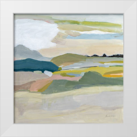 Foraging in the Spring White Modern Wood Framed Art Print by Munger, Pamela