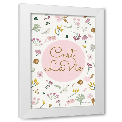 French Garden VII White Modern Wood Framed Art Print by Kucwaj-Tybur, Kasia