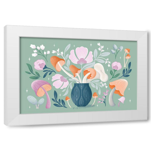 Fantastic Fungi I White Modern Wood Framed Art Print by Graham, Gia