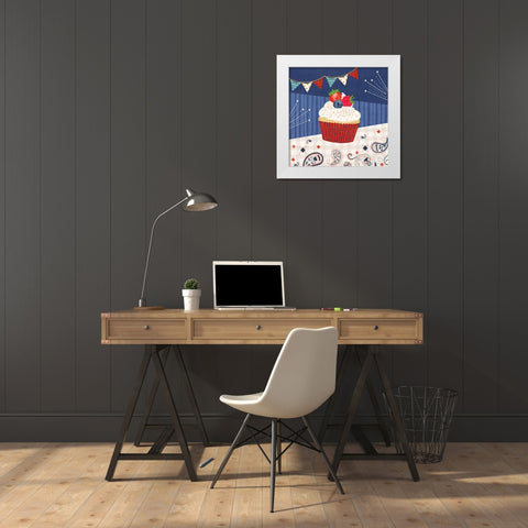 Sparkle and Shine II White Modern Wood Framed Art Print by Charron, Veronique