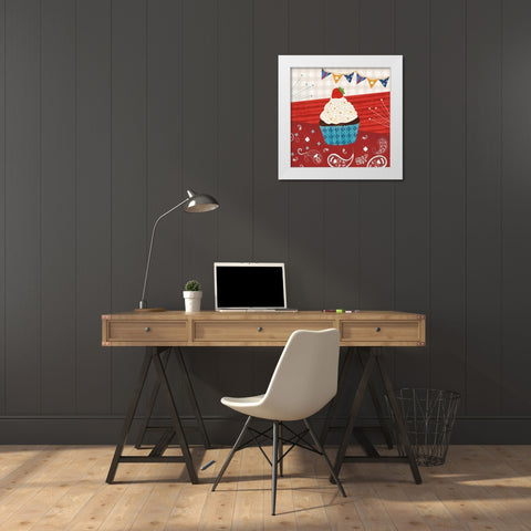 Sparkle and Shine III White Modern Wood Framed Art Print by Charron, Veronique