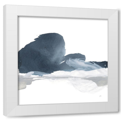 Abstracted Coastal I White Modern Wood Framed Art Print by Paschke, Chris