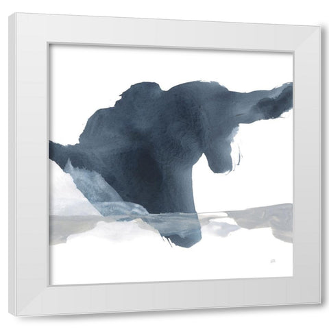 Abstracted Coastal II White Modern Wood Framed Art Print by Paschke, Chris
