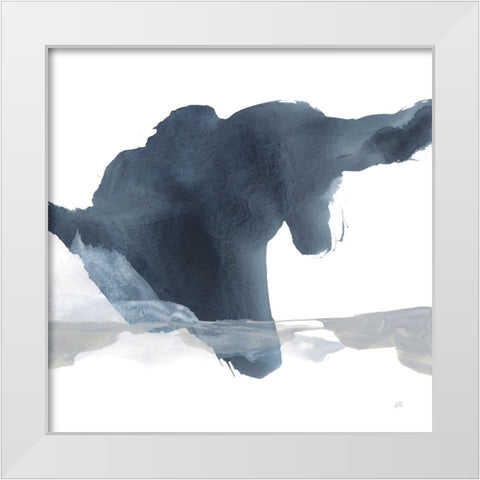 Abstracted Coastal II White Modern Wood Framed Art Print by Paschke, Chris