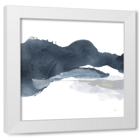 Abstracted Coastal III White Modern Wood Framed Art Print by Paschke, Chris