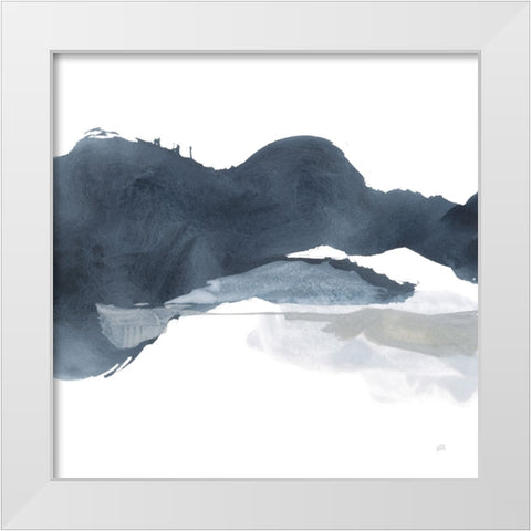 Abstracted Coastal III White Modern Wood Framed Art Print by Paschke, Chris