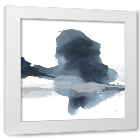 Abstracted Coastal IV White Modern Wood Framed Art Print by Paschke, Chris