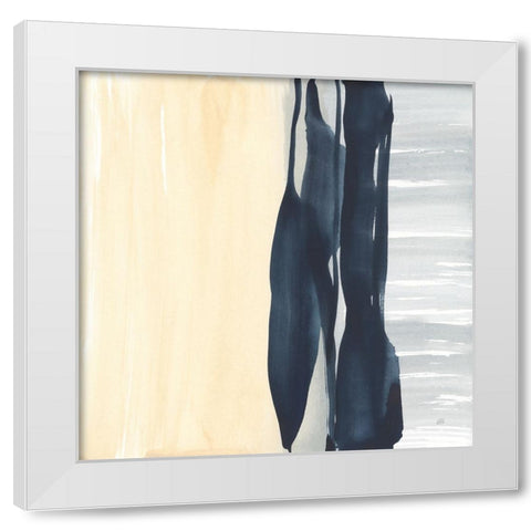 Musings I White Modern Wood Framed Art Print by Paschke, Chris