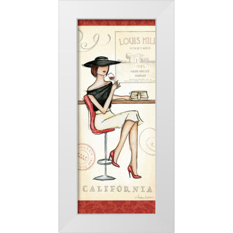 Wine Event II White Modern Wood Framed Art Print by Laliberte, Andrea