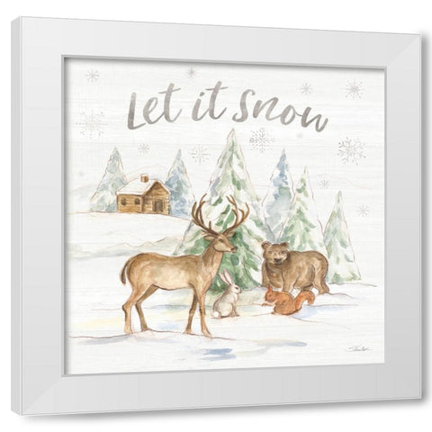 Winter Wonderland V White Modern Wood Framed Art Print by Vassileva, Silvia