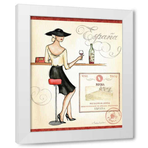 Wine Event I White Modern Wood Framed Art Print by Laliberte, Andrea