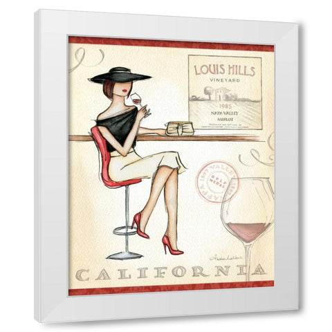 Wine Event II White Modern Wood Framed Art Print by Laliberte, Andrea