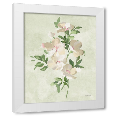 Impressionist Garden II White Modern Wood Framed Art Print by Nai, Danhui